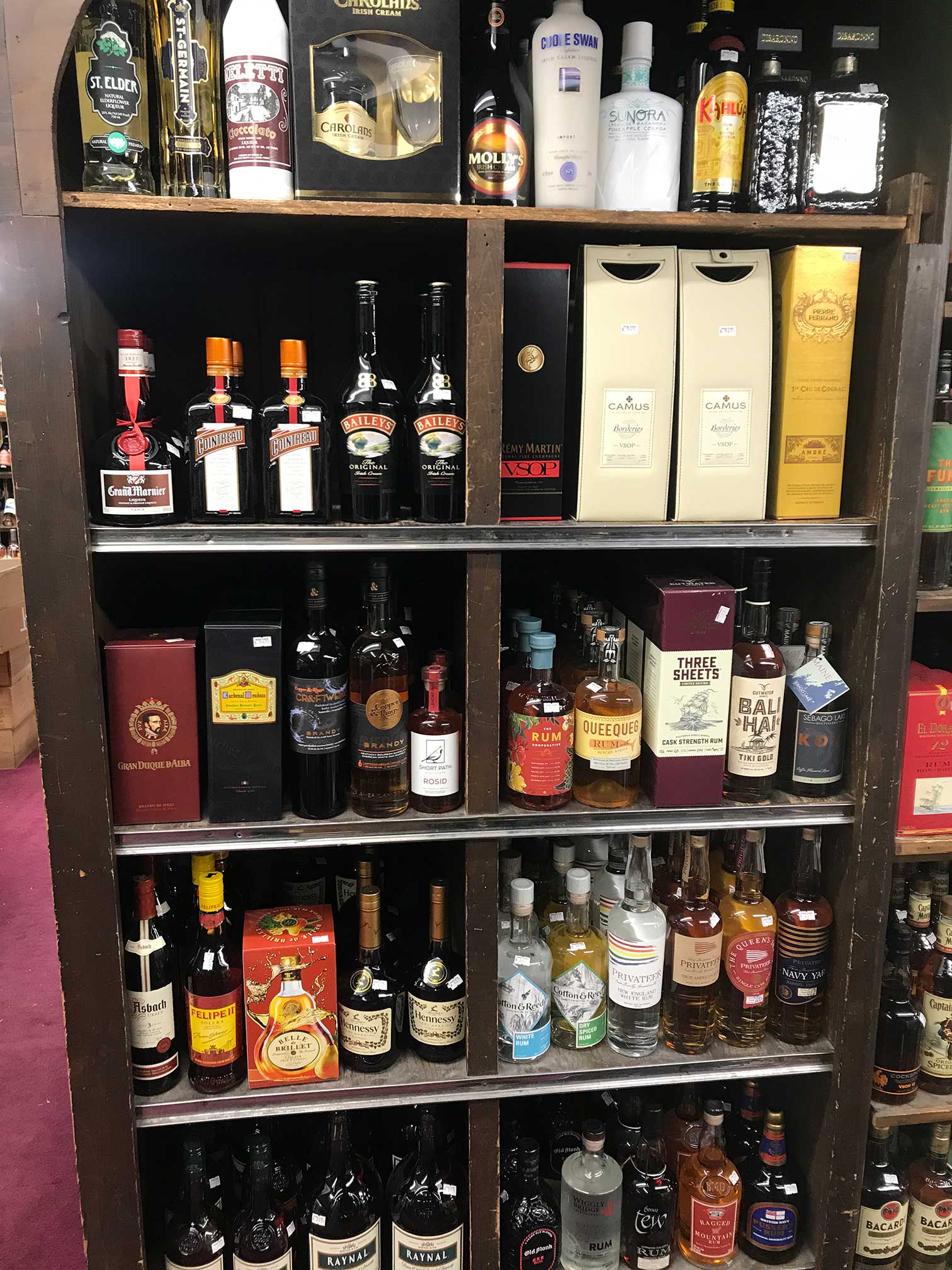 brandies and rums
