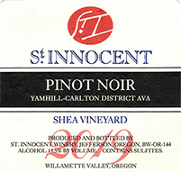 Saint Innocent Yamhill-Carlton Pinot Noir Shea Vineyard