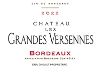 Château Les Grandes Versennes Bordeaux Rouge